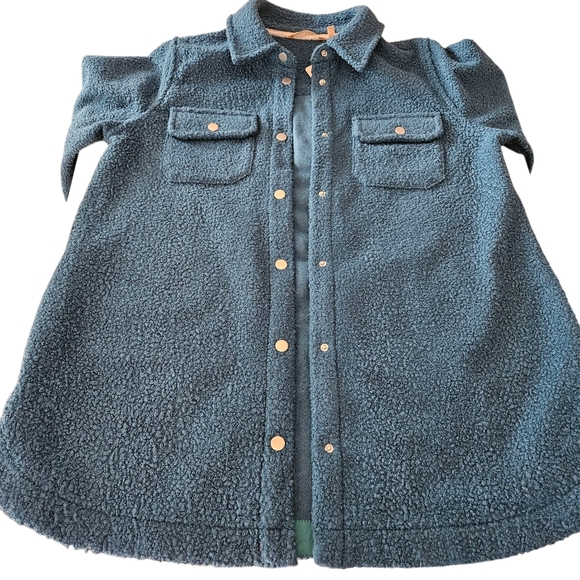 Women's NWT Soft Surroundings Campera Shacket Mediterranean Blue Medium (10-12) - Picture 5 of 15